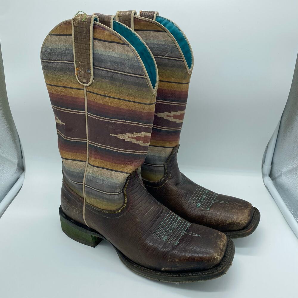Ariat Circuit Savanna Western Mid-Calf Cowboy Boots Rodeo Women's size 8.5 - Picture 2 of 11